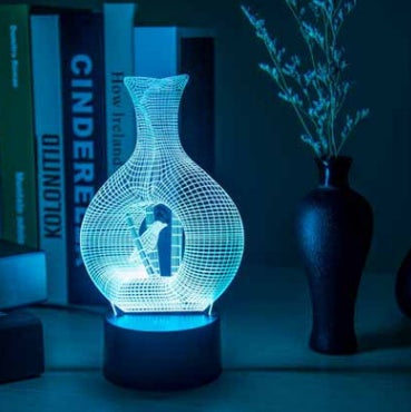 3D night light LED lamp