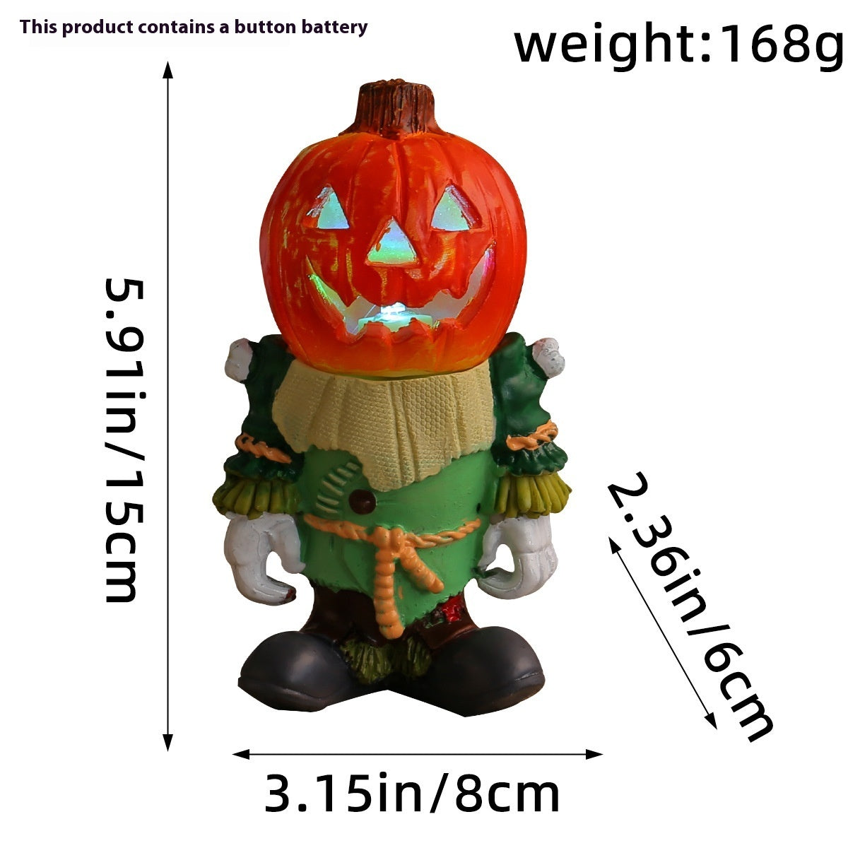 Halloween LED Light Pumpkin Knight Desktop Decoration