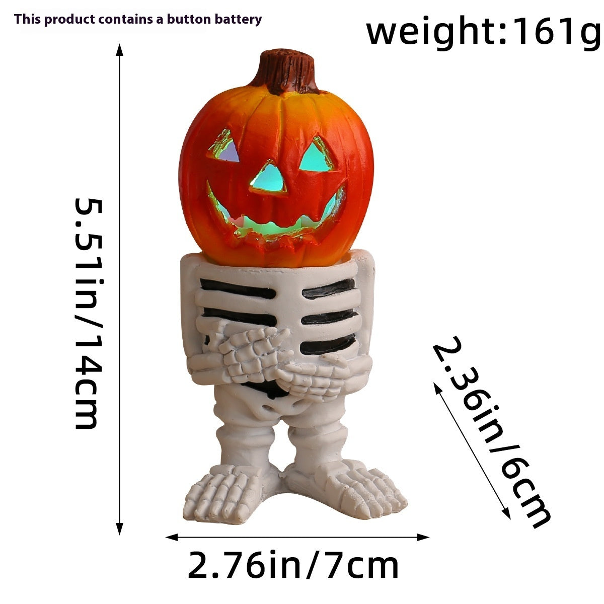 Halloween LED Light Pumpkin Knight Desktop Decoration