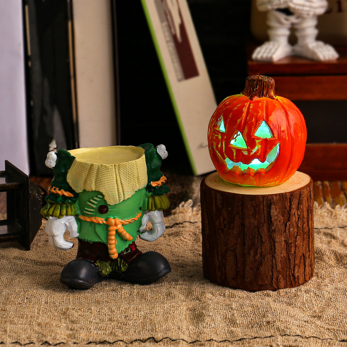 Halloween LED Light Pumpkin Knight Desktop Decoration